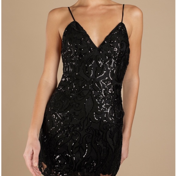 Tobi Dresses & Skirts - Black Sequin Bodycon Dress Tobi Dresses & Skirts - Black Sequin Bodycon Dress